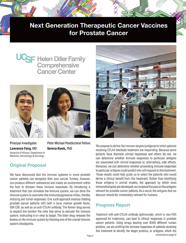 2011 Next Generation Therapuetic Cancer Vaccines for Prostate Cancer